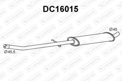  DC16015 VENEPORTE Предглушитель выхлопных газов