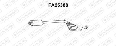  FA25388 VENEPORTE Средний глушитель выхлопных газов