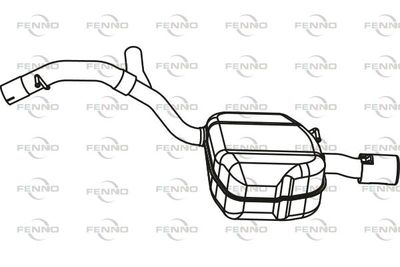  P76004 FENNO Глушитель выхлопных газов конечный