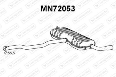  MN72053 VENEPORTE Глушитель выхлопных газов конечный