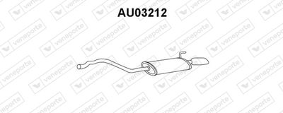  AU03212 VENEPORTE Глушитель выхлопных газов конечный