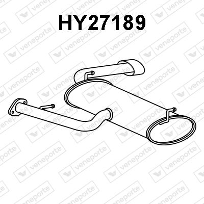  HY27189 VENEPORTE Глушитель выхлопных газов конечный