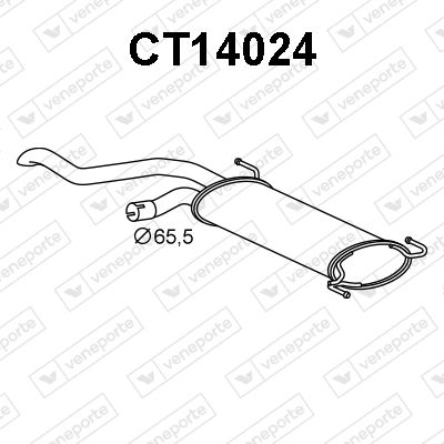  CT14024 VENEPORTE Глушитель выхлопных газов конечный