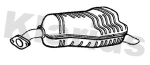  221758 KLARIUS Глушитель выхлопных газов конечный