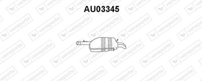  AU03345 VENEPORTE Глушитель выхлопных газов конечный