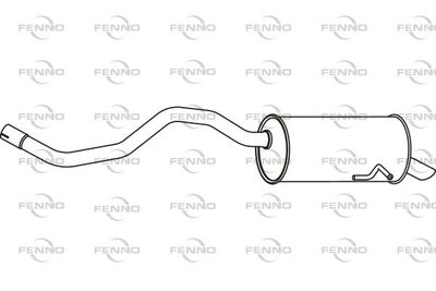  P49049 FENNO Глушитель выхлопных газов конечный
