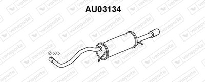  AU03134 VENEPORTE Глушитель выхлопных газов конечный