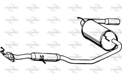  P3547 FENNO Глушитель выхлопных газов конечный