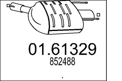  0161329 MTS Глушитель выхлопных газов конечный