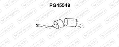  PG45549 VENEPORTE Глушитель выхлопных газов конечный