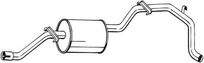  285413 BOSAL Глушитель выхлопных газов конечный