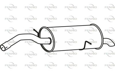  P17105 FENNO Глушитель выхлопных газов конечный