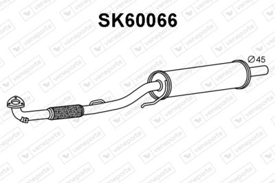  SK60066 VENEPORTE Предглушитель выхлопных газов