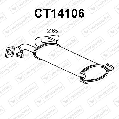  CT14106 VENEPORTE Глушитель выхлопных газов конечный