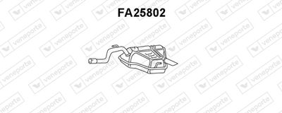  FA25802 VENEPORTE Глушитель выхлопных газов конечный