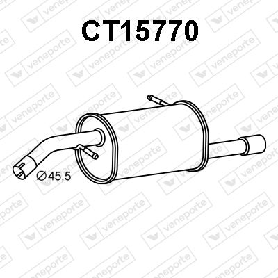  CT15770 VENEPORTE Глушитель выхлопных газов конечный