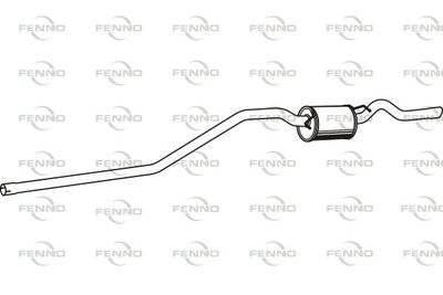  P3773 FENNO Глушитель выхлопных газов конечный