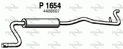  P1654 FENNO Глушитель выхлопных газов конечный