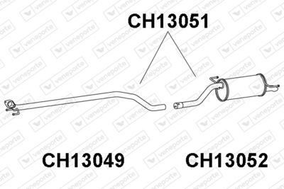  CH13051 VENEPORTE Глушитель выхлопных газов конечный