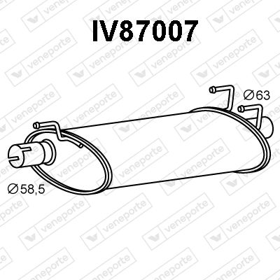  IV87007 VENEPORTE Глушитель выхлопных газов конечный