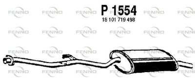  P1554 FENNO Глушитель выхлопных газов конечный