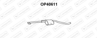  OP40611 VENEPORTE Предглушитель выхлопных газов