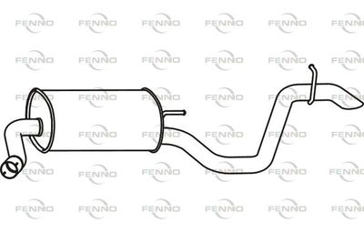 P31005 FENNO Глушитель выхлопных газов конечный