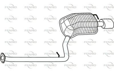  P29034 FENNO Глушитель выхлопных газов конечный