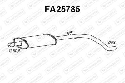  FA25785 VENEPORTE Средний глушитель выхлопных газов