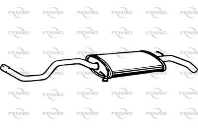  P7420 FENNO Глушитель выхлопных газов конечный