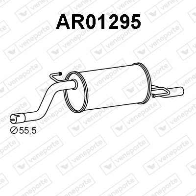  AR01295 VENEPORTE Глушитель выхлопных газов конечный