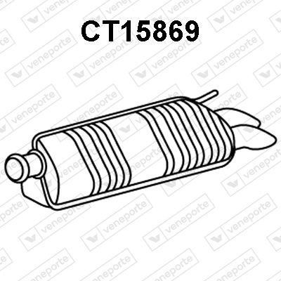  CT15869 VENEPORTE Глушитель выхлопных газов конечный