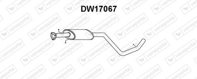  DW17067 VENEPORTE Предглушитель выхлопных газов