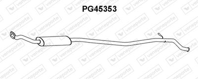  PG45353 VENEPORTE Средний глушитель выхлопных газов