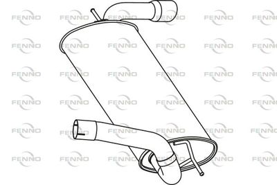  P23042 FENNO Глушитель выхлопных газов конечный
