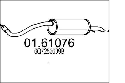  0161076 MTS Глушитель выхлопных газов конечный