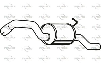  P2517 FENNO Глушитель выхлопных газов конечный