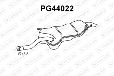  PG44022 VENEPORTE Глушитель выхлопных газов конечный