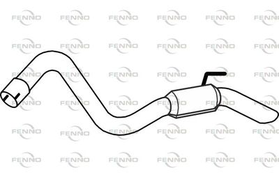  P4107 FENNO Глушитель выхлопных газов конечный
