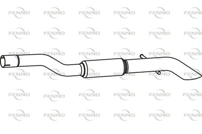 P17079 FENNO Глушитель выхлопных газов конечный