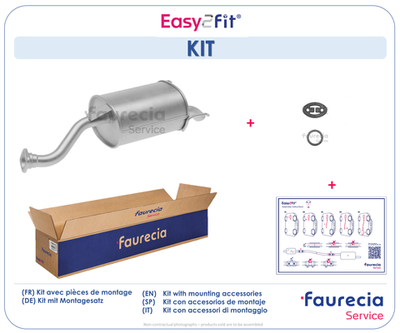  FS33374 Faurecia Глушитель выхлопных газов конечный