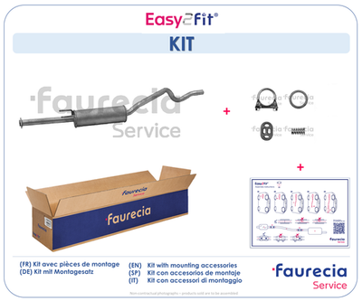  FS40183 Faurecia Средний глушитель выхлопных газов