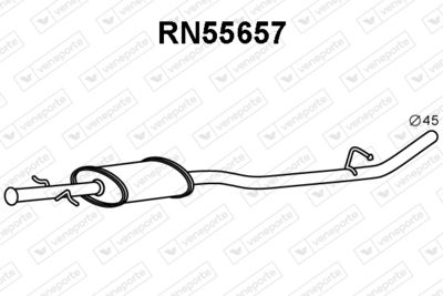  RN55657 VENEPORTE Предглушитель выхлопных газов