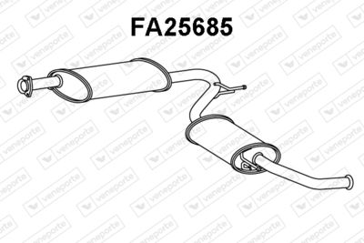  FA25685 VENEPORTE Глушитель выхлопных газов конечный