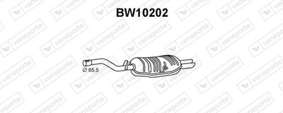  BW10202 VENEPORTE Глушитель выхлопных газов конечный