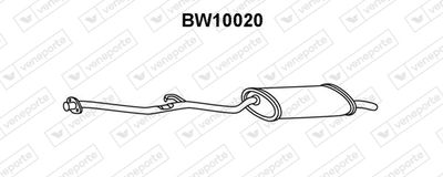  BW10020 VENEPORTE Глушитель выхлопных газов конечный