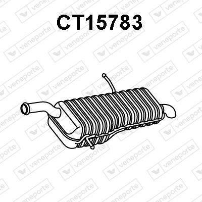  CT15783 VENEPORTE Глушитель выхлопных газов конечный