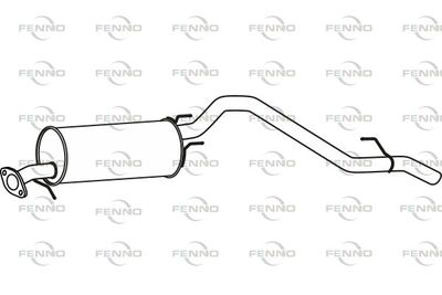  P23055 FENNO Глушитель выхлопных газов конечный
