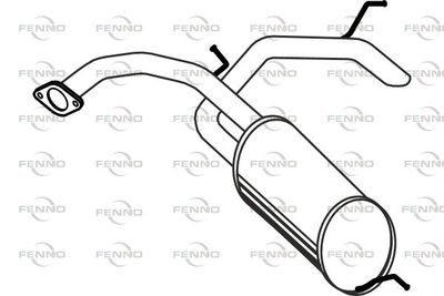  P2751 FENNO Глушитель выхлопных газов конечный