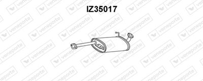  IZ35017 VENEPORTE Предглушитель выхлопных газов